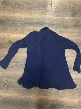 Prospect Blvd Navy Open-Front Cardigan